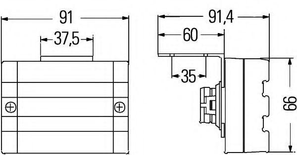 HELLA Side Marker Light Article number: 2PS 340 000-171 cheaply