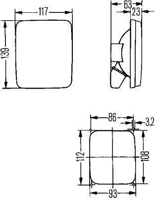 HELLA Baglygte Varenummer: 2SA 005 200-041 billige