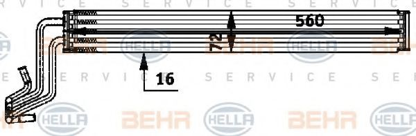 HELLA Engine oil cooler Article number: 8MO 376 722-301 cheaply