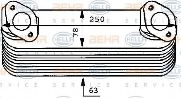 HELLA Radiator ulei, ulei motor număr articol: 8MO 376 725-011 ieftin