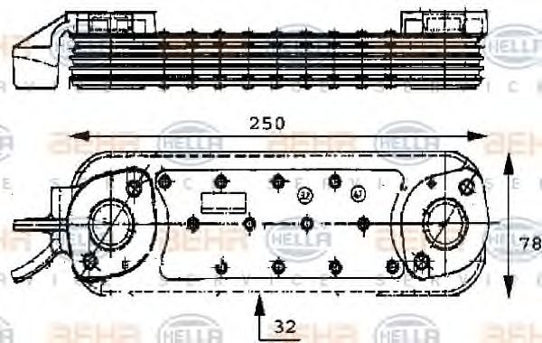 HELLA Radiator ulei, ulei motor număr articol: 8MO 376 725-121 ieftin