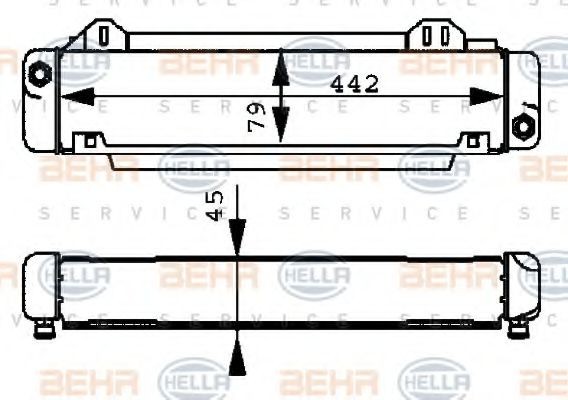 HELLA Radiateur d'huile UGS: 8MO 376 725-501 à peu de frais