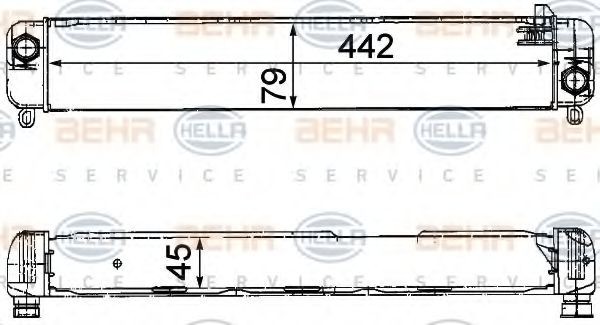 HELLA Oljekjøler, motorolje artikkelnummer: 8MO 376 725-571 billig