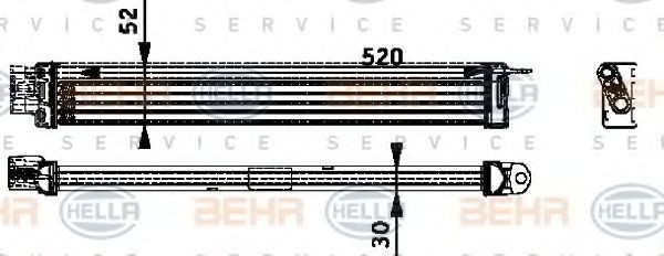 HELLA Oljekjøler, motorolje artikkelnummer: 8MO 376 726-211 billig