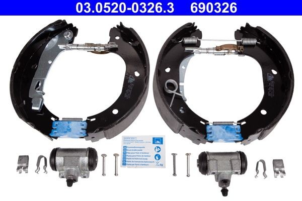 ATE Brake Set, drum brakes Original TopKit Article number: 03.0520-0326.3 cheaply