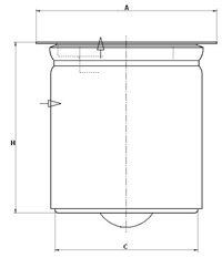 MANN-FILTER Filter, arbejdshydraulik Varenummer: H 69/1 billige