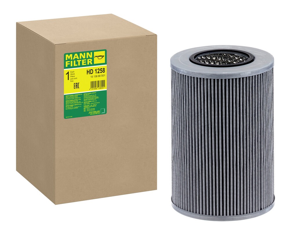 MANN-FILTER Filtras, hidraulinė sistema prekės numeris: HD 1258 nebrangu