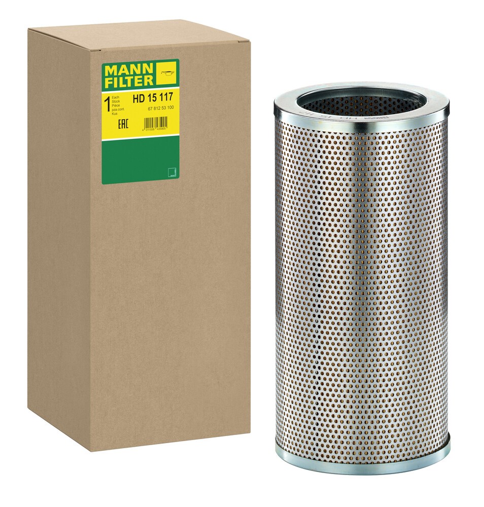 MANN-FILTER Filter, arbejdshydraulik Varenummer: HD 15 117 billige