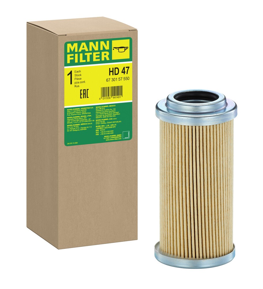 MANN-FILTER Hydraulikfilter, Lenkung Artikelnummer: HD 47 kaufen