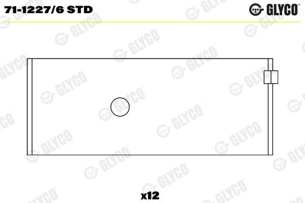 GLYCO Big End Bearings Article number: 71-1227/6 STD cheaply