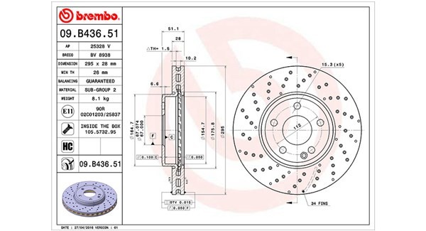 MAGNETI MARELLI Brake disc Article number: 360406109501 cheaply