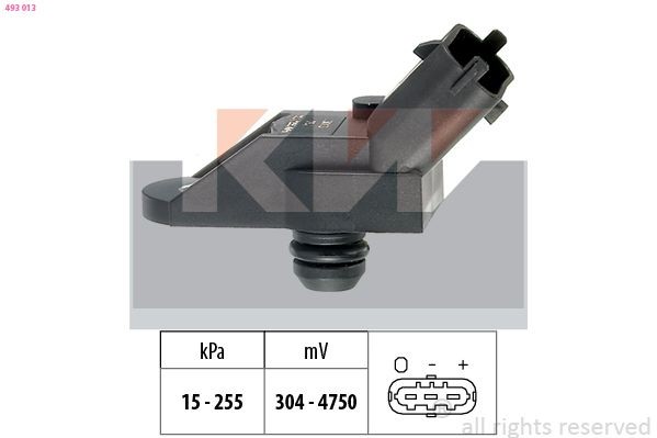 KW Air Pressure Sensor, height adaptation Article number: 493 013 cheaply