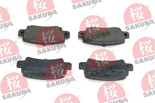 SAKURA Brake pad set Article number: 601-20-3720 cheaply