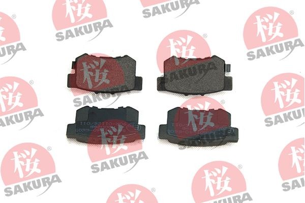SAKURA Brake pad set Article number: 601-40-6605 cheaply