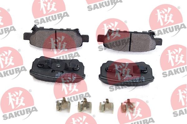 SAKURA Brake pad set Article number: 601-50-4350 cheaply