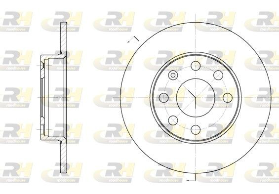 ROADHOUSE Brake disc Article number: 6057.00 cheaply