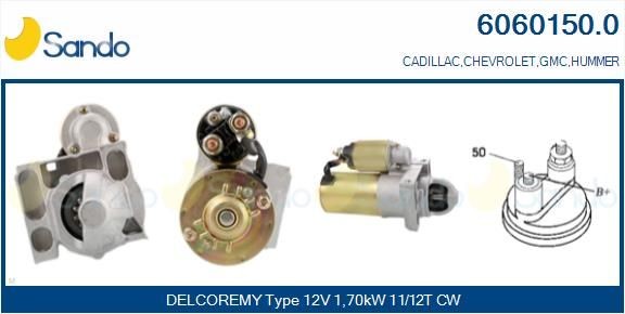 SANDO Starter motor Article number: 6060150.0 cheaply