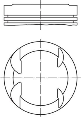 MAHLE ORIGINAL Piston Article number: 607 79 00 cheaply