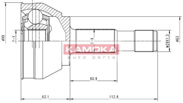 KAMOKA Joint kit, drive shaft Article number: 6152 cheaply