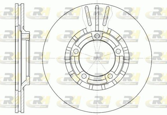 ROADHOUSE Brake disc Article number: 6437.10 cheaply