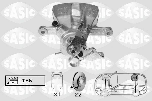 SASIC Bremsecaliper artikkelnummer: 6506135 billig
