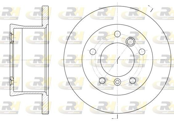 ROADHOUSE Brake disc Article number: 6566.00 cheaply