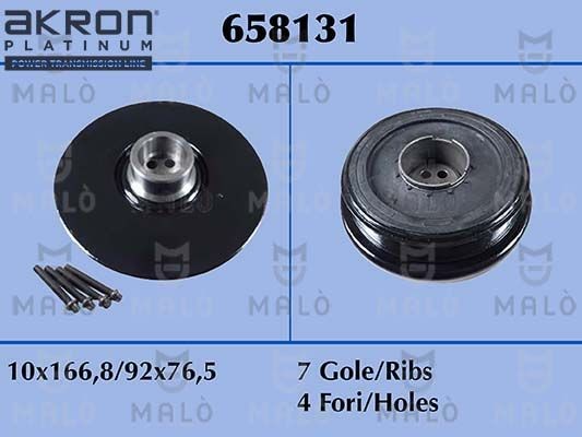 MALÒ Crankshaft pulley Article number: 658131 cheaply