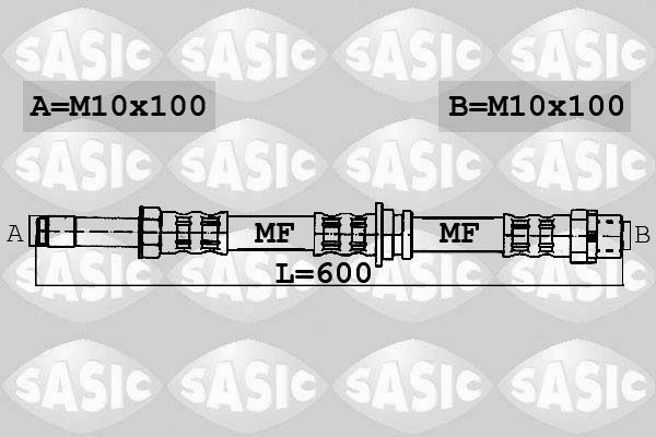 SASIC Brake hose Article number: 6606095 cheaply