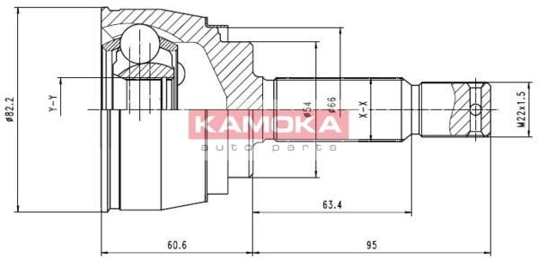 KAMOKA Joint kit, drive shaft Article number: 6620 cheaply