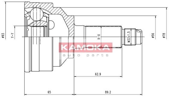 KAMOKA Каре комплект, полуоска артикулен номер: 6644 евтино