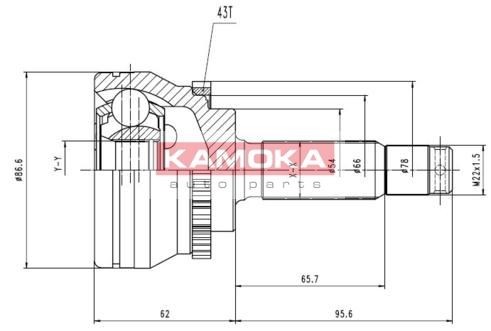 KAMOKA Joint kit, drive shaft Article number: 6658 cheaply