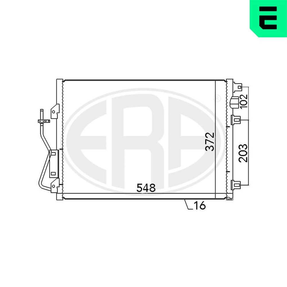 ERA Air conditioning condenser Article number: 667038 cheaply