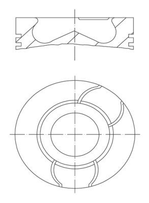 MAHLE ORIGINAL Piston Article number: 681 02 00 cheaply