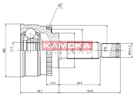 KAMOKA Joint kit, drive shaft Article number: 6870 cheaply