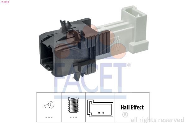 FACET Brake Light Switch Article number: 7.1312 cheaply