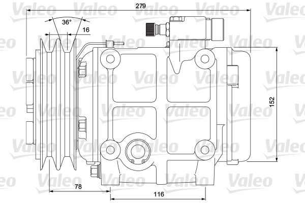 VALEO Compressor, air conditioning Article number: 700874 cheaply