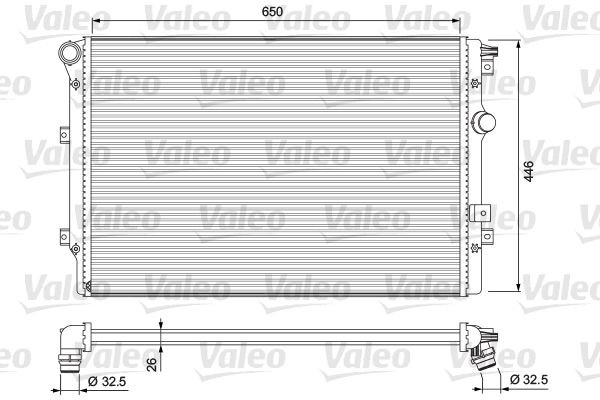 VALEO Radiaator, mootorijahutus Artikli number: 701728 soodsalt