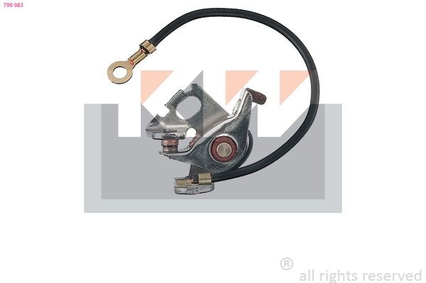 KW 706 040 Platinsæt, strømfordeler KAEFER 1.2 30 HK Benzin 2003