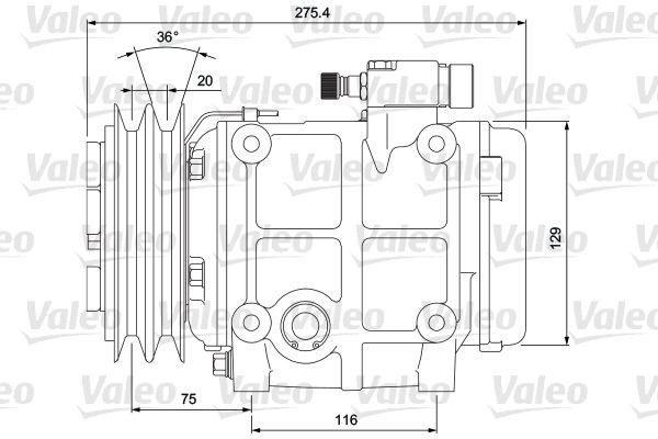 VALEO Compressor, air conditioning NEW ORIGINAL PART Article number: 716659 cheaply
