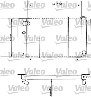 VALEO Engine radiator Article number: 730137 cheaply