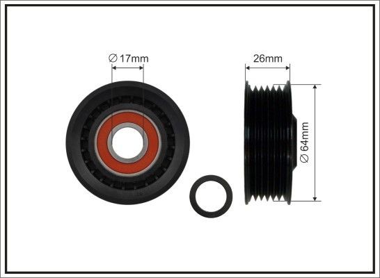 CAFFARO Tensioner pulley Article number: 80-98 cheaply