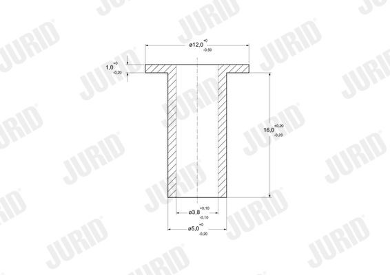 JURID Rivet, drum brake lining Article number: 8103050014 cheaply