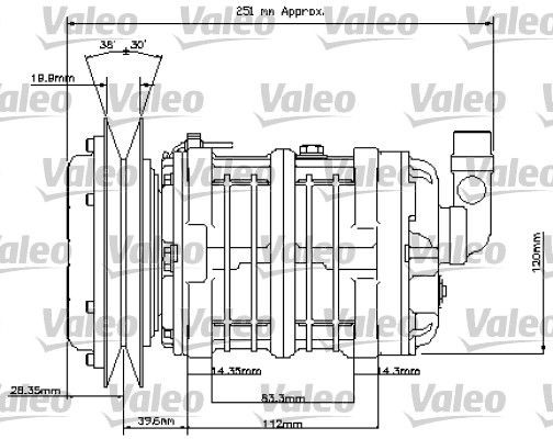 VALEO Compressor, air conditioning NEW ORIGINAL PART Article number: 815844 cheaply