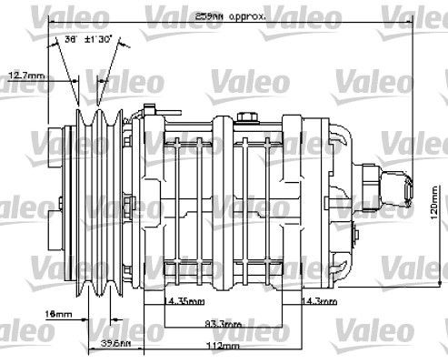 VALEO Compressor, air conditioning NEW ORIGINAL PART Article number: 815848 cheaply