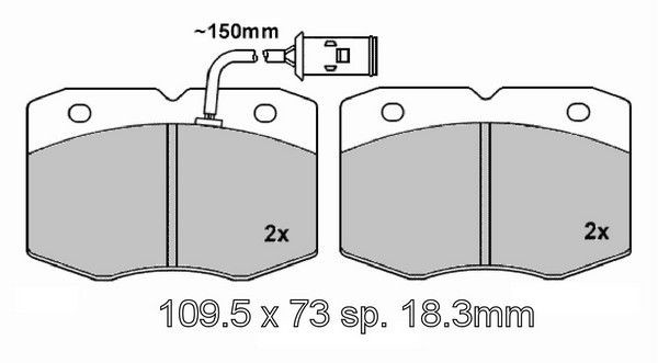 VEMA Brake pad set Article number: 835290 cheaply