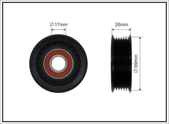 CAFFARO Tensioner pulley Article number: 84-93 cheaply