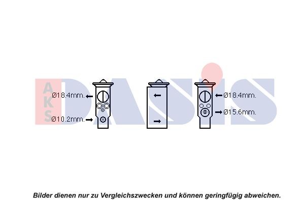 AKS DASIS AC expansion valve Article number: 840299N cheaply