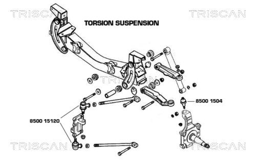 KAWE Ball Joint Article number: 8500 1504 cheaply