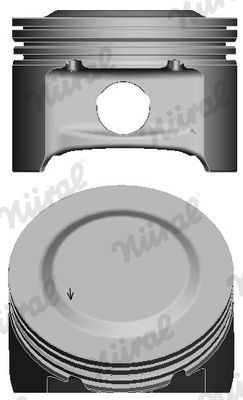 NÜRAL Piston număr articol: 87-144207-00 ieftin