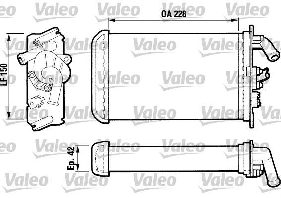 VALEO Heater matrix Article number: 883791 cheaply